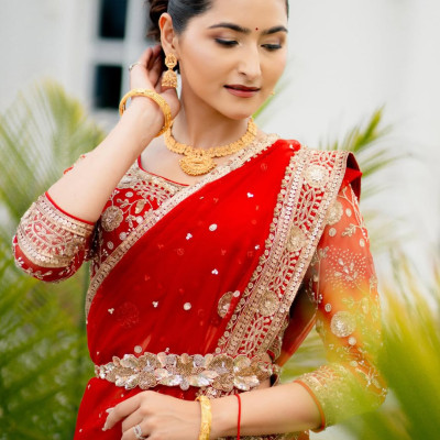 Beautiful Bridal Saree Set